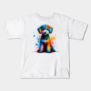 Pumi in a Vivid Paint Splash Wonderland Kids T-Shirt